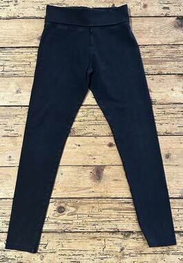 Tea Party Women’s Size S Black Foldover Leggings